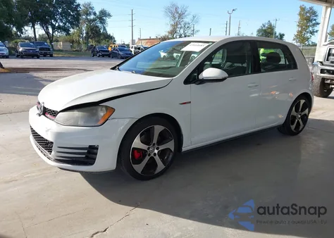 2015 Volkswagen Golf Gti 2.0T S 4-Door z USA, uszkodzony, nr VIN 3VW4T7AU6FM009176